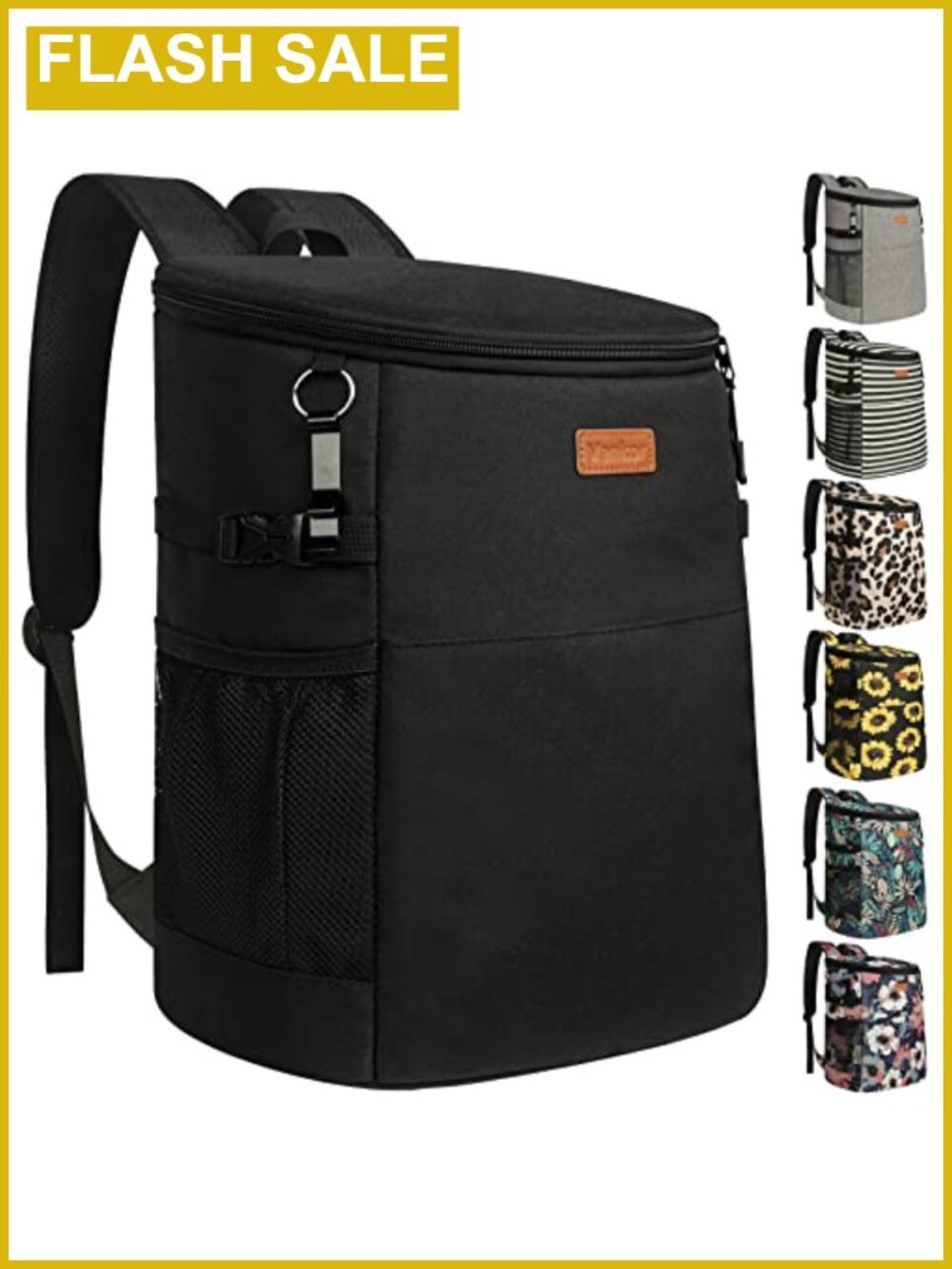 Insulated Waterproof Cooler Backpack Leakproof 30 Can Camping Travel Picnic